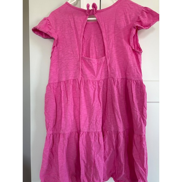 Cat & Jack Girls Dress XXL (18 Plus) Pink Tiered Sleeveless Casual Cute - Picture 4 of 4